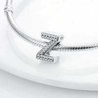 LAZA-abalorio de plata de ley 925 con 26 letras del alfabeto, abalorio de A-Z con nombre, compatible con Pulsera Original, collar, colgante, regalo de joyería - details 153