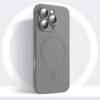 Magsafe-funda magnética negra de lujo para iPhone, protector de lente antideslizante mate de silicona suave, 16, 15, 14, 13, 12, 11 Pro Max Plus - details 15