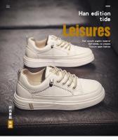 Estudiante pequeños zapatos blancos suela suave zapatos de junta de los niños primavera y otoño nuevos estudiantes versátil antideslizante mayores niños y niñas zapatos casuales - details 0