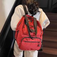 Mochila deportiva de nailon de estilo coreano, bolso de hombro de viaje de Color sólido de gran capacidad, diseño de nicho de nailon, bolsa de Fitness para exteriores - details 13