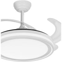 Ventilador de Techo LED con Temporizador 3500-4000-6500K, 6 Velocidades, Aspas retráctiles |   (Blanco) - details 7