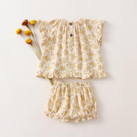 Conjuntos de ropa de algodón para bebé de 0 a 3 años, Top Floral y pantalones cortos, ropa infantil para niña - details 1