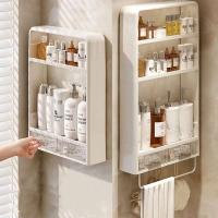 Estante multifuncional para artículos de tocador, pañuelo impermeable para baño montado en la pared, organizador de champú - details 10
