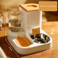 Comedero automático para gatos, dispensador de agua, cuenco de comida para perros, suministros para mascotas - details 4
