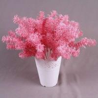 Corona de niebla de plantas artificiales, hojas de otoño falsas, plantas de plástico coloridas, hierba de loto, decoración de boda en el jardín - details 1