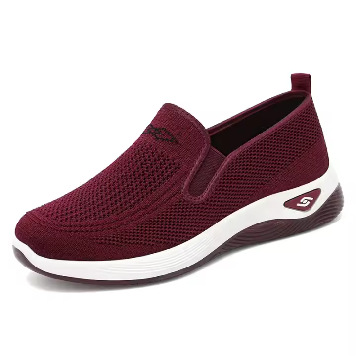 2025 primavera nuevos zapatos de tela para mujer, mocasines planos deportivos de alta calidad para mujer, zapatos planos para caminar de talla grande para mujer - 1