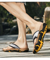 Sandalias de Cuero de Vaca para Hombres Zapatos de Playa de Tamaño Grande con Antideslizante y Resistente al Desgaste Ropa Exterior Diaria - details 23