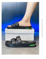 Nuevas zapatillas con amortiguación de aire de fondo grueso de gran tamaño, zapatillas de una palabra para sandalias al aire libre de verano para hombres y dos zapatillas para la playa - details 9