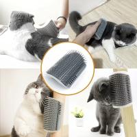 Rascador de esquina para gatos, masajeador de pelo, cepillo lavable para rascar, accesorios para mascotas - details 3