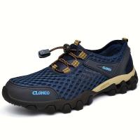 Zapatos de malla con suela de goma gruesa, zapatos adhesivos en frío hechos a mano para deportes casuales al aire libre para hombres. - details 16
