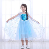 Disfraz de princesa Elsa para niñas, fiesta de carnaval, vestido de cumpleaños de Halloween, 2-10 años - details 8