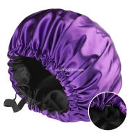 Gorro de Sátin de Doble Capa Ajustable Reversible Talla Grande Ideal para Cuidado del Cabello - details 1