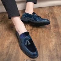 Zapatos informales puntiagudos para hombre Oxford, vestido de cuero de gamuza, superventas, moda 2025 - details 9