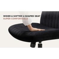 Silla de Oficina sin Brazos,Silla de Tocador Giratoria con Ruedas,Altura Ajustable