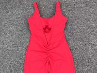 Push Up 2024 Ropa deportiva para mujer Gimnasio Yoga Fierss Vestido de entrenamiento Rojo - details 6