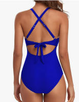 Nueva bolsa suave de una pieza traje de baño cruzado bikini con tirantes en la espalda traje de baño ajustado - details 28