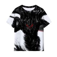 Camiseta con estampado 3D de Anime Berserk Guts para hombre y mujer, camiseta de manga corta de talla grande, Haruku Y2k deportivo de secado rápido y transpirable - details 4