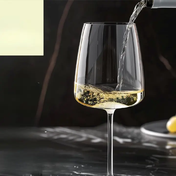 Copas de vino blanco modernas [juego de 6] |   Uso universal para vino blanco y rosado y aperitivos |   Cristal sin plomo |   450ml |   Apto para lavavajillas, 16h-WWG - 1