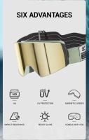 Gafas de Nieve Photochromáticas KAPVOE Máscara de Esquí y Snowboard con Lente Anti-Niebla UV400 para Hombres y Mujeres Gafas de Sol Deportivas y al Aire Libre - details 1