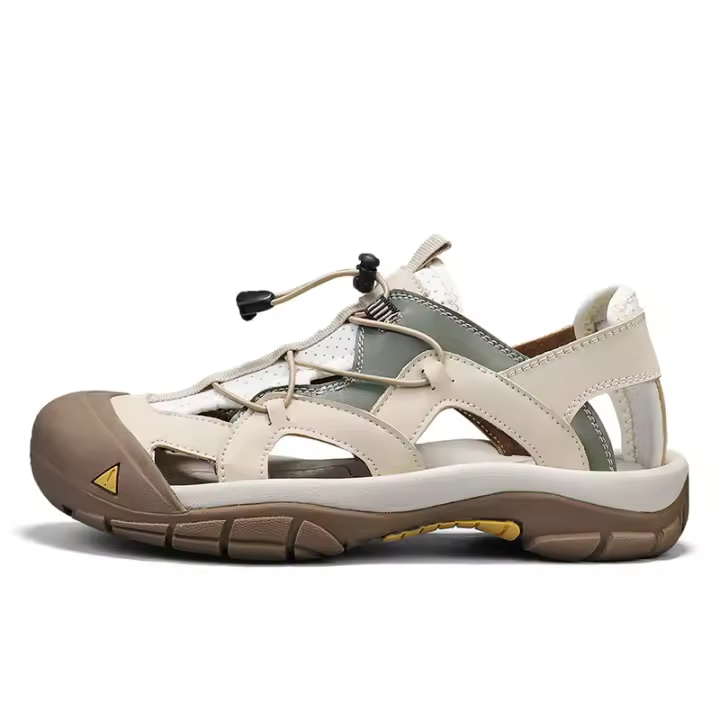 Sandalias de piel de vaca informales de gran tamaño, zapatos de playa de verano para hombres, sandalias deportivas al aire libre, sandalias de montañismo, zapatos creek - 1