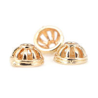 Tapas de Abalorios de Brasso Dorado 18K de Alta Calidad Accesorios de Joyería DIY para Collares y Pendientes - details 16