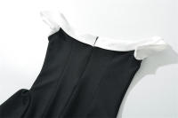 - Vestido Formal de Mujer 2025 con Volantes, Cuello y Tirantes, Color Pure Desire Wind Collision, . - details 4