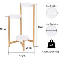 Estantería de Bambú con 4 Niveles Soporte Decorativo para Macetas Alto Bajo - details 13