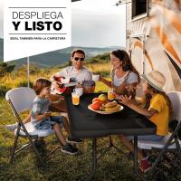 Mesa de Camping Plegable Multifuncional 180 x 75 cm Portátil para Jardín, Balcón, Picnic - details 4