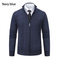 Chaqueta gruesa para hombre, cárdigan de punto con cuello levantado, cálido, para otoño e invierno - details 1