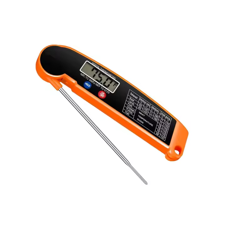 Termómetro plegable delgado para barbacoa, termómetro para cocina, comida, carne, termómetro para horno - 1