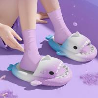 Zapatillas de sandía para hombre y mujer, chanclas planas informales con dibujos animados de tiburón Eva, Chanclas de playa, novedad de verano - details 44