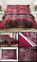 Sábana de Lujo con Forro de Terciopelo Jacquard para Cama Doble Conjunto de Ropa de Cama Euro Sin Sábana Tamaño 220x240 - details 11