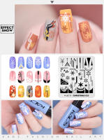 Placa de Arte de Decoración de Uñas KADS con Elementos Navideños y Flores y Hojas Herramienta de Manicura DIY Accesorio de Uñas - details 3