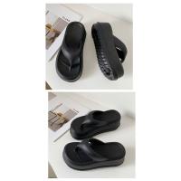 Chanclas de plataforma EVA para mujer, Sandalias de tacón cómodas, informales, para la playa, novedad de verano, 2023 - details 7