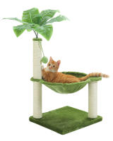 PAWZ-Pequeño árbol para gatos, torre linda con postes rascadores de sisal para gatos pequeños, hamaca grande para gatos - details 22