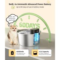 Grifo de Agua para Gatos inalámbrico de Acero Inoxidable Sensor actualizado 2025 3 Modos de Trabajo - details 1