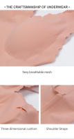 Sujetador de poliamida sin costuras para mujer, 9 colores, cómodo, inalámbrico, con borde ondulado lateral, corte láser invisible para yoga - details 2