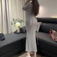 Vestido Largo de Verano Elegante Tanga Bodycon con Tirantes de Spaghetti Estilo Sirena para Mujeres - details 11