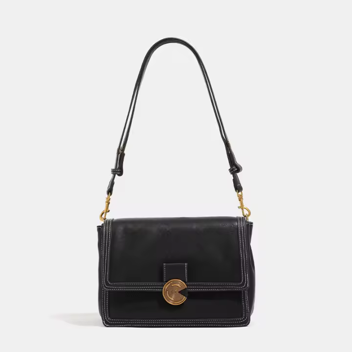 Bolso cuadrado pequeño retro nuevo bolso para las axilas de las mujeres que van al trabajo bolso de mensajero de hombro versátil - 1