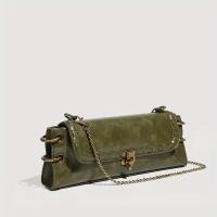 Bolso Cruzado de Verde Elegante Hardware Dorado Correa Ajustable Bolso Versátil para Mujeres - details 1