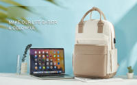 Mochila de viaje para mujer con puerto de carga USB , impermeable,bolsa para computadora portátil para deporte al aire libre - details 0