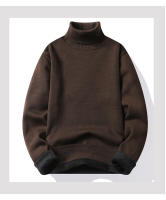 Suéter de Cuello Alto para Hombres en Punto Cálido, Ajuste Delgado, Moda de Invierno - details 8