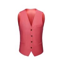 M-6XL de lujo a la moda de gama alta de Color sólido para hombre, traje informal de negocios oficial, chaleco para novio, vestido de boda, abrigo de cintura para fiesta - details 10