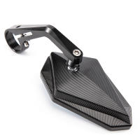 Black Motorcycle Bar End Mirrors Side 22MM 7/8" Handlebar Mirror Universal Rear View For Street Bike Cafe Racer - details 2