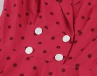 Elegante Vestido de Oficina para Mujer en Verano 2024 Cuello de Ganchillo Retro, Sin Mangas, Doble Abeto, Punto de Moda Vintage - details 6