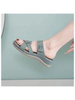 Sandalias de suela gruesa de verano 2025 para mujer, casuales y cómodas, talla grande, pantuflas sencillas y versátiles, libres para hacer ejercicio - details 16