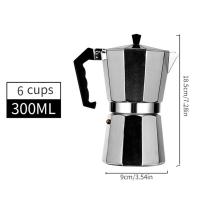 Tetera de aluminio para el hogar, equipo de vajilla italiana octogonal, Moka, café, té, oficina, hogar, viaje, Camping al aire libre - details 13