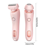 Afeitadora eléctrica húmeda y seca para mujer, eliminador de vello de piel para axila, depilación de piernas - details 3