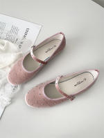 Zapatos Mary Jane Retro de Diseño Coreano Acabado Redondo de Cabeza con Hebilla de Terciopelo para Mujer - details 14