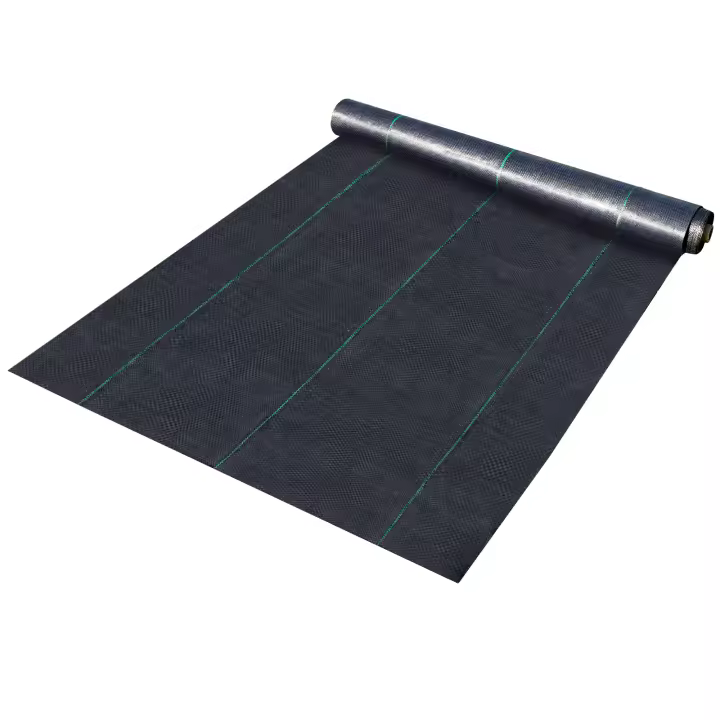 SucceBuy Tela para control de malezas, 6 pies x 300 pies, geotextil resistente de 1,5 oz, cubierta de suelo tejida para invernadero comercial - 1